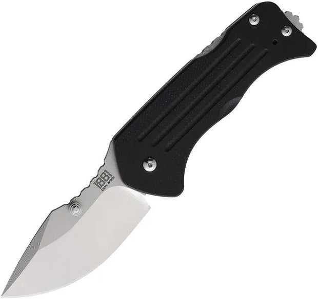 Main Street Lombard Lockback Knife - S45VN Drop Point Blade, Black G10 Handle, 3.5 Inch Closed by Main Street