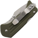 Main Street Lombard Lockback OD Tanto MMS014 - S45VN Steel Tanto Blade, OD Green G10 Handle by Main Street