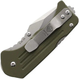 Main Street Lombard Lockback MMS015 - 2.5in S45VN Drop Point Blade With OD Green G10 Handle by Main Street