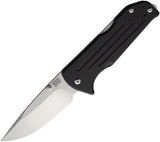 Main Street Bourbon Lockback Knife - Black G10 Handle With 2.9in S45VN Drop Point Blade by Main Street