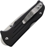 Main Street Bourbon Lockback Knife - Black G10 Handle With 2.9in S45VN Drop Point Blade by Main Street