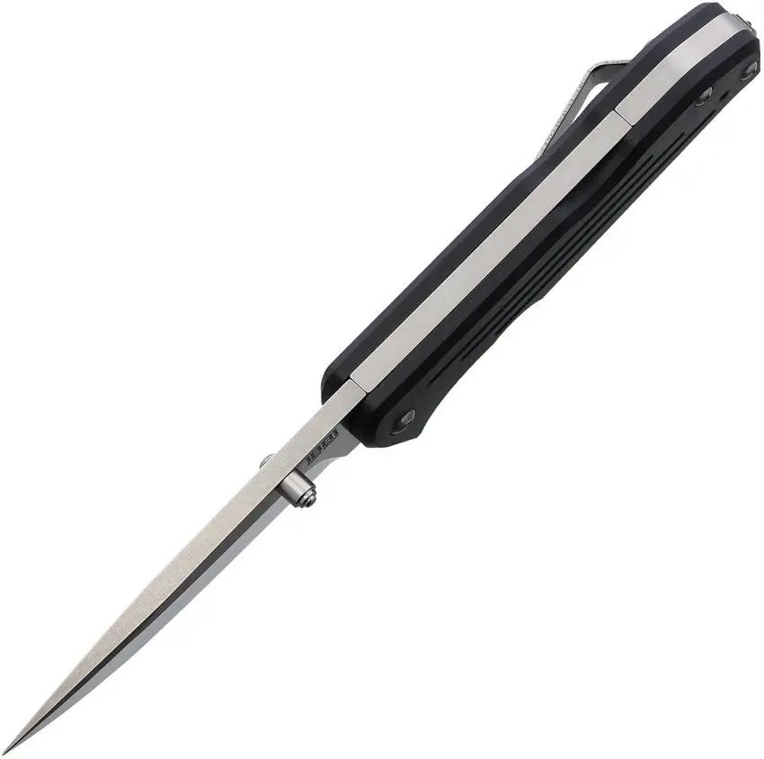 Main Street Bourbon Lockback Knife - Black G10 Handle With 2.9in S45VN Drop Point Blade by Main Street
