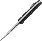 Main Street Bourbon Lockback Knife - Black G10 Handle With 2.9in S45VN Drop Point Blade by Main Street