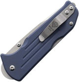 Main Street Bourbon Lockback Denim Tanto MMS022 - S45VN Blade, Denim G10 Handle, Pocket Clip by Main Street