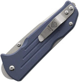 Main Street Bourbon Lockback Denim DP MMS023 - S45VN Stainless Drop Point Blade Denim G10 Handle by Main Street