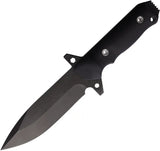 Main Street AIO 2 Fixed Blade - Black 1095 Cro-Van Steel Full Tang With Lanyard Hole by Main Street