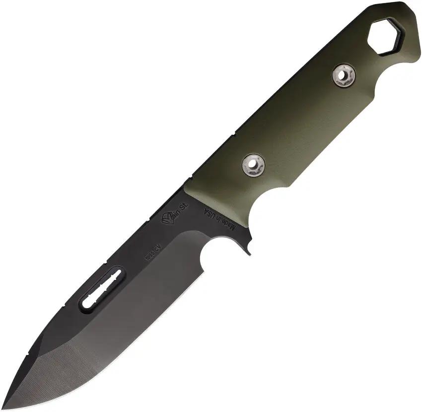 Main Street STA Sniper Fixed Blade - Drop Point 1095 Cro-Van, OD G10 Full Tang Handle, TLR Finder to 400 Yards by Main Street