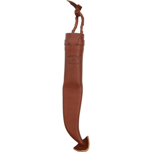 Marttiini Lumberjack Knife Carbon Steel Blade Birch Handle With Reindeer Horn Spacers Leather Sheath Outdoor Enthusiasts by Marttiini