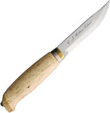 Marttiini Lynx Knife 132010C Outdoor Hunting Knife With Satin Blade And Curly Birch Handle For Hunters by Marttiini