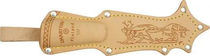 Marttiini Lynx 139 Knife Premium Outdoor Hunters Stainless Blade Curly Birch Handle Leather Sheath Finnish Craftsmanship by Marttiini