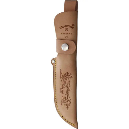 Marttiini Lapp Knife 245 5In Stainless Blade Curly Birch Handle Rugged Outdoor Hunting Knife by Marttiini