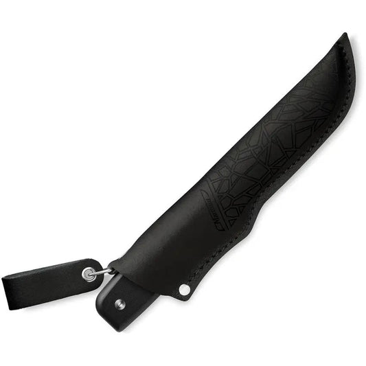 Marttiini MFT Fixed Blade Knife Satin 4 Inch Blade Full Tang G10 Handle Leather Sheath Rugged Outdoor Enthusiasts Knife by Marttiini