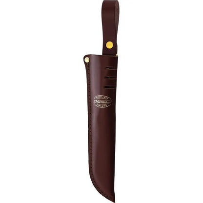 Marttiini Wild Reindeer Hunting Knife 9.25in 4034 Stainless Blade Birch Handle Reindeer Horn Pommel Leather Belt Sheath by Marttiini