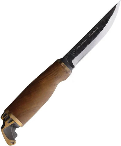 Marttiini Moose Knife With Wooden Gift Box For Hunters Premium Curly Birch Handle 80CrV2 Blade by Marttiini