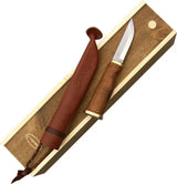 Marttiini Moose Knife Finnish Craftsmanship 7.5in Overall T508 Steel Blade Leather Sheath Outdoor Hunters by Marttiini