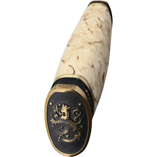 Marttiini Suomi Finland Fixed Blade Knife With Satin 4034 Steel 4.25in Blade Curly Birch Handle For Outdoorsmen by Marttiini