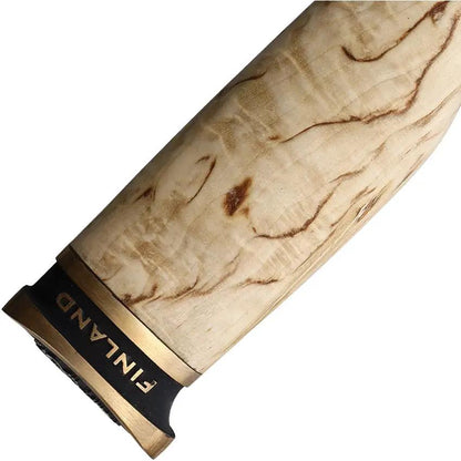 Marttiini Suomi Finland Fixed Blade Knife With Satin 4034 Steel 4.25in Blade Curly Birch Handle For Outdoorsmen by Marttiini