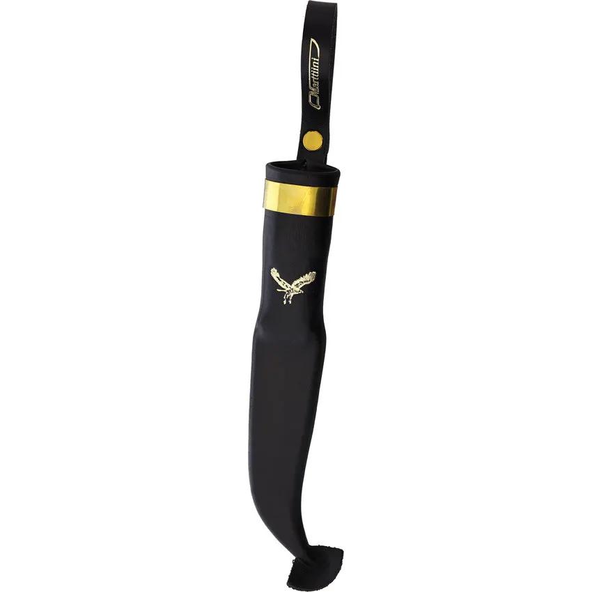 Marttiini Eagle Fixed Blade Knife 4.25in Stainless Blade Waxed Birch Handle Eagle Head Pommel For Outdoor Enthusiasts by Marttiini