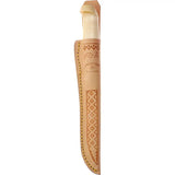 Marttiini Classic Fillet Knife 6 Inch Satin Stainless Blade 620010 Birch Handle Leather Sheath For Anglers by Marttiini