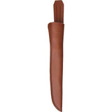 Marttiini Superflex Fillet Knife With Satin 7.5in Blade For Anglers Waxed Birch Handle And Leather Sheath by Marttiini