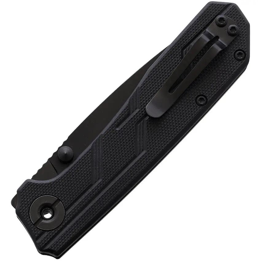 Marttiini B440 Linerlock EDC Knife For Everyday Carry Enthusiasts With Black Stainless Blade G10 Handle Pocket Clip by Marttiini