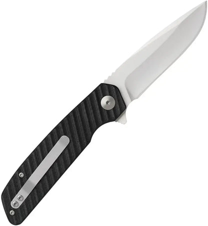 Marttiini MEF8 Linerlock Rugged Folding Knife for EDC 4.5 Inch Closed 3.5 Inch Bead Blast Blade Extended Tang by Marttiini
