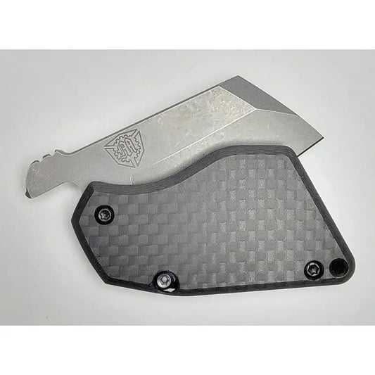Menovade Stuff M2 Friction Folder - Compact CPM-154 Blade With Stonewash Finish And Carbon Fiber Onlay by Menovade