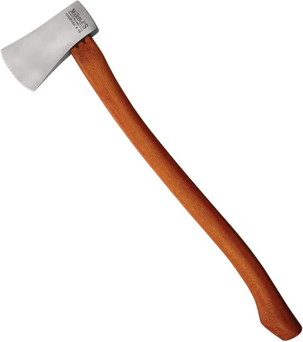 Marbles No 10 Camp Axe - 21 Inch Overall With Satin Finish Stainless Head And 3 Inch Cutting Edge Wood Handle by Marbles