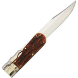 Marbles Folding Bowie KE01 - 8.38in Closed, 12.5in Open With Mirror Finish Clip Point Blade by Marbles