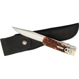Marbles Folding Bowie KE01 - 8.38in Closed, 12.5in Open With Mirror Finish Clip Point Blade by Marbles