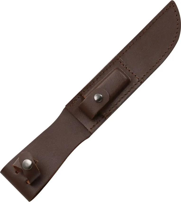 Marbles Jet Pilot Bowie MR246 - Black Finish Stainless Bowie Knife With Leather Handle And Leather Sheath by Marbles