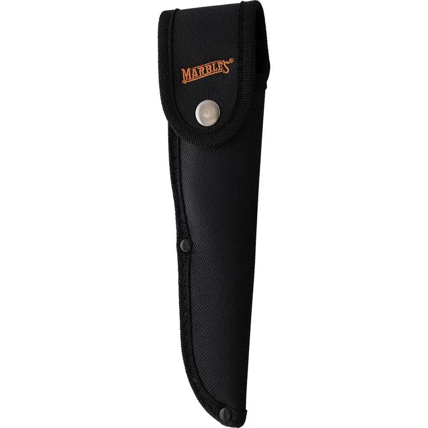Marbles Folding Bowie KE01 - Stainless Bowie Blade, White Bone Handle, Blade Etching, Inlay Shield by Marbles