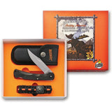 Marbles Brushy Mountain Survival Set MR395 - Lockback Knife With Paracord Bracelet, Compass And Fire Starter Included by Marbles