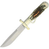 Marbles Safety Folder Imitation Stag KE04 MR416 - 6.25 Inch Closed, 4.5 Inch Satin Finish Stainless Blade by Marbles