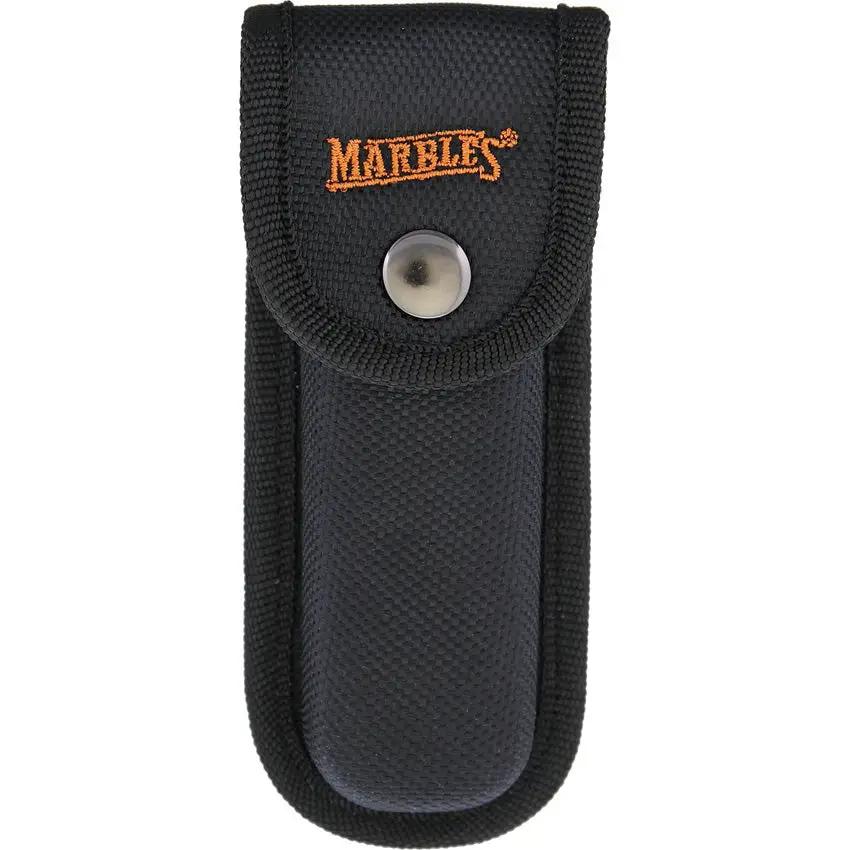 Marbles Folding Hunter Imitation Stag Knife - 5.25 Inch Closed, Satin Clip And Skinner Blades, Shield Inlay by Marbles