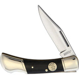 Marbles Lockback MR432 - Mirror Finish D2 Tool Steel Clip Point Blade With Black Micarta Handle by Marbles