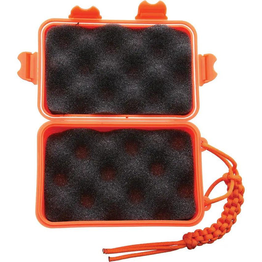 Marbles Plastic Survival Box Orange - O Ring Seal With Foam Insert And Paracord Lanyard by Marbles