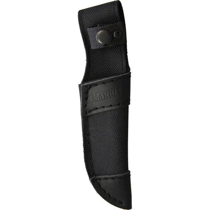 Marbles Fixed Blade Scrimshaw Knife - Moose Artwork Handle Satin Finish 3.25 Inch Blade Full Tang by Marbles