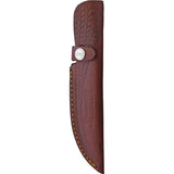 Marbles Fixed Blade Horn Damascus MR460 EG-741 - Jigged Horn Handle 9 Inch Overall Knife by Marbles