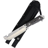 Marbles Tanto Fixed Blade HK8947-115GT - Guthook Blade With Lashing Holes And Satin Stainless Blade by Marbles