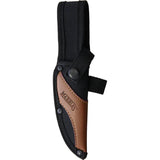 Marbles Cowboy Skinner Knife - Stag Bone Handle, Satin Finish Blade, Full Tang, Belt Sheath Included by Marbles