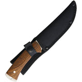 Marbles Fixed Blade Wood MR561 - 5.5 Inch Stainless Clip Point Blade With Full Tang And Lanyard Hole by Marbles