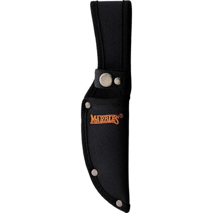 Marbles Fixed Blade Micarta BZ011085 - 5CR Stainless Steel Blade, Full Tang, Tan Canvas Micarta Handle by Marbles