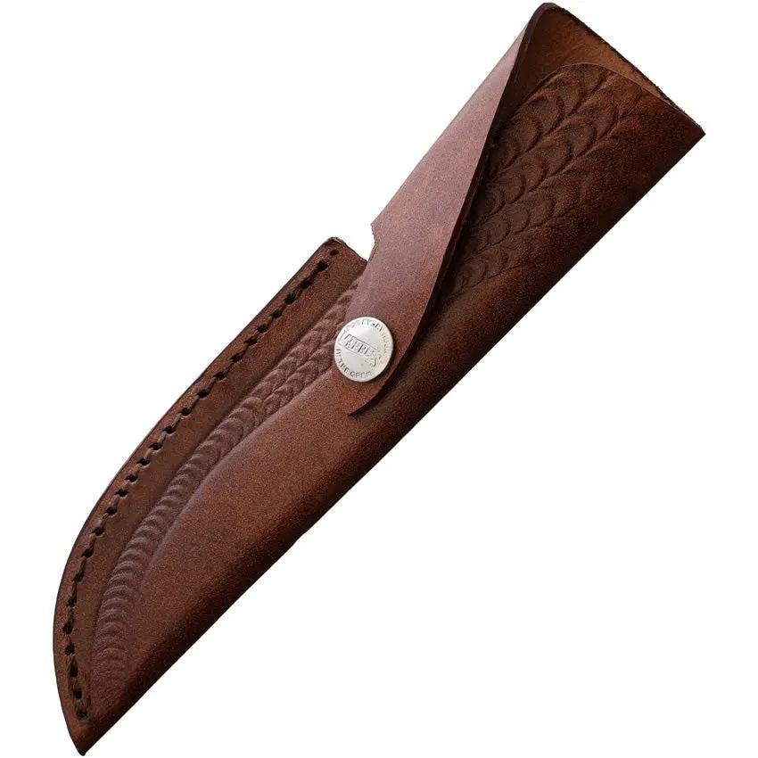 Marbles Damascus Skinner MR611 JAN-04 - 4.5 Inch Damascus Blade Brass Guard Wood Horn and Stag Handle by Marbles