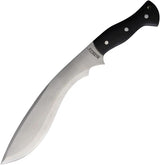 Marbles Kukri Black Micarta MR619 - Full Tang Satin Blade With Black Micarta Handle by Marbles