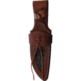 Marbles Hunter Stag MR627 - 10.5 Inch Overall, 6 Inch Satin Stainless Blade, Stag Handle, Brass Guard by Marbles