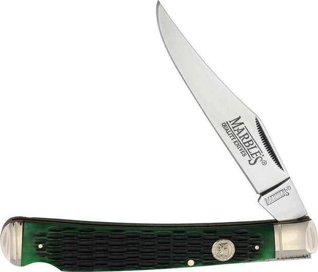 Marbles One Blade Hunter Green Bone MR632 KA25 by Marbles