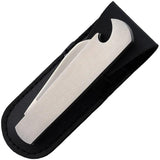 Marbles Slip Joint Stainless MR640 - Satin Finish Sheepsfoot Blade With Bottle Opener by Marbles