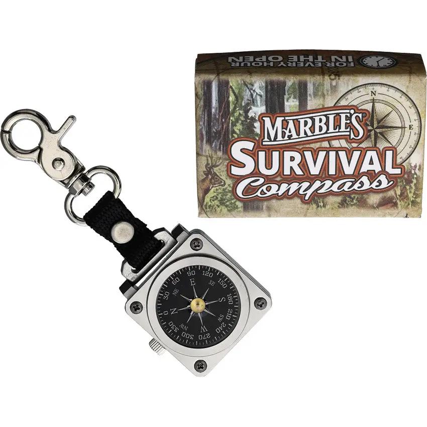 Marbles Compass With Clip MR671 K308B - Stainless Steel Case And Clip Attachment 4-Inch Overall by Marbles