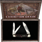 Marbles Whittler Knife - Brown Checkered Bone Handle With 3.25 Inch Closed Spey And Pen Blades by Marbles